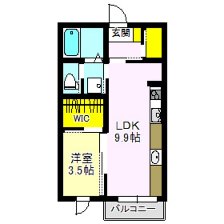 ルミエール中居Ⅱの物件間取画像